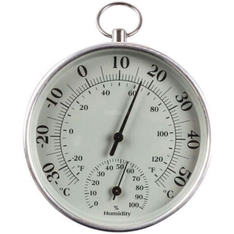Thermomètre d'intérieur et d'extérieur 10 cm avec thermomètre d'humidité à l'intérieur et à l'extérieur Température de l'air pour moniteur climatisation Humidity Thermomètre Gauge Indicateurs (1/5)