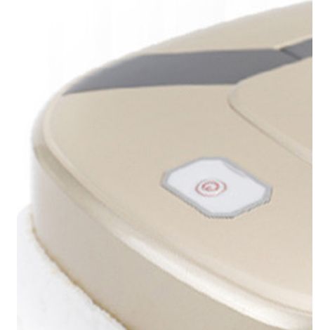 Robot de nettoyage ABS à batterie lithium intégrée, balayeuse humide et sèche, rechargeable, appareil de lavage automatique pour maison, couleur champagne. (1/4)