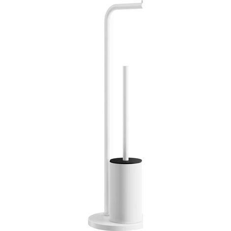 Smedbo Toilettenpapierhalter/WC-Bürste. Standmodell. Weiss. BX1232 (1/3)
