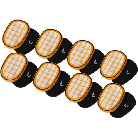 vhbw 8x Vormotor-Filter, 8x Motorschutz-Filter kompatibel mit Philips SpeedPro Max Aqua Plus XC8347/01, XC8349 Staubsauger (1/4)