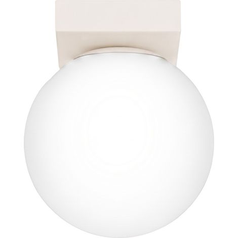 Plafoniere Yoli beige 12x14.5x12cm Acciaio Sollux (1/5)