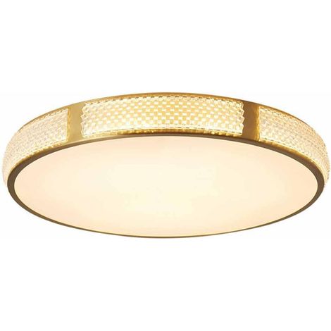 Plafonnier cuivré – 36W – 40 cm – Rond – Style nordique – Salon/chambre/salle à manger