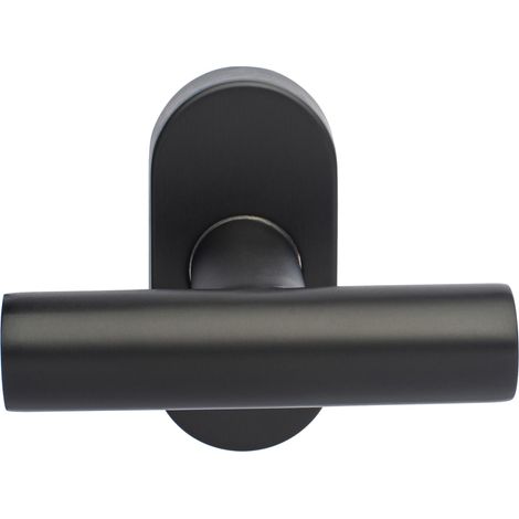 Heracles – Poignée de fenêtre inox noire pour montage sans ressort de rappel – Entraxe 43mm – BINOXPF05N (1/6)