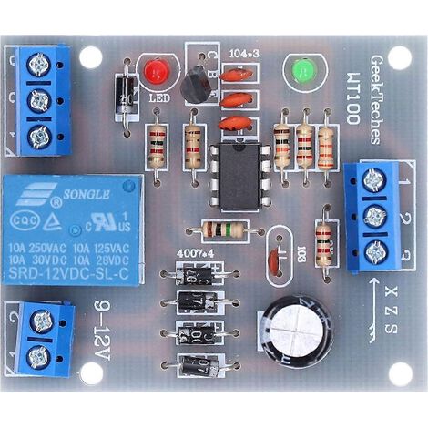 Wasserstandsregelungsmodul, Flüssigkeitsdurchflussschalter, Sensor-Steuerplatine, 12 V Gleichstrom für Entwässerung