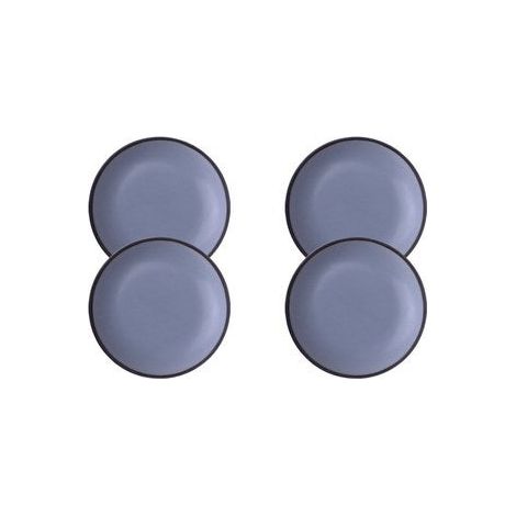 Assortiment de 4 patins-feuille de pied de meuble en plastique Ø22 mm (1/2)