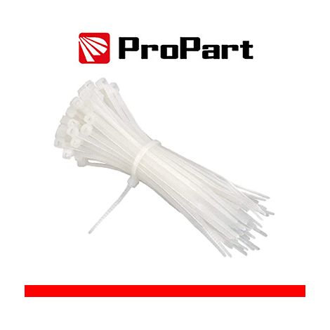 Fascette elettricista nylon 3,6x100mm Bianco 100pz