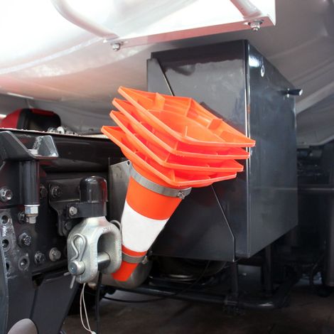 Porte-cônes de signalisation pour camion - Accessorio inox per veicoli commerciali (1/4)