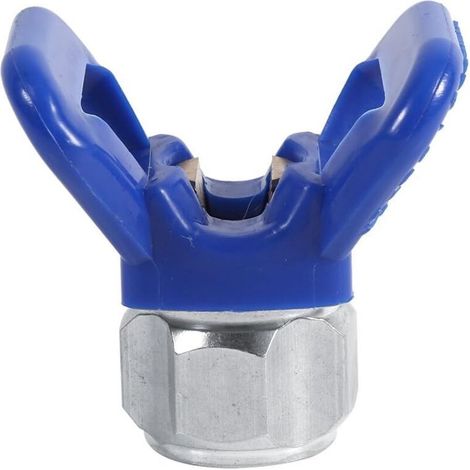 Nozzle Seat Guard Airless Paint Sprayer Gun Nozzle Guard Nozzle Replacement Seat Tool Universal Blue New