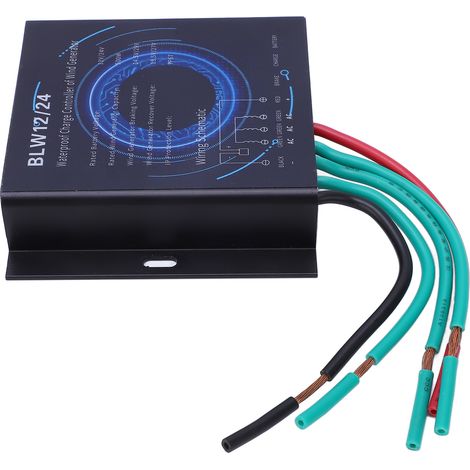 Régulateur éolienne 500W 12V 24V étanche IP67 charge auto pour générateur vent aluminium (1/5)