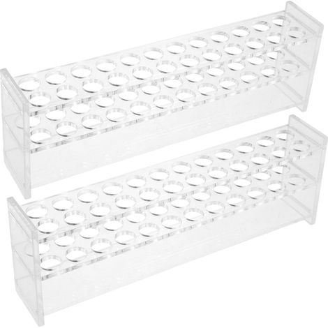 Support Pièces à 12 en Pmma 2 Tubes Essai pour Réutilisable Trous et Centrifuges pour Milieux Médicaux Éducatifs (1/5)