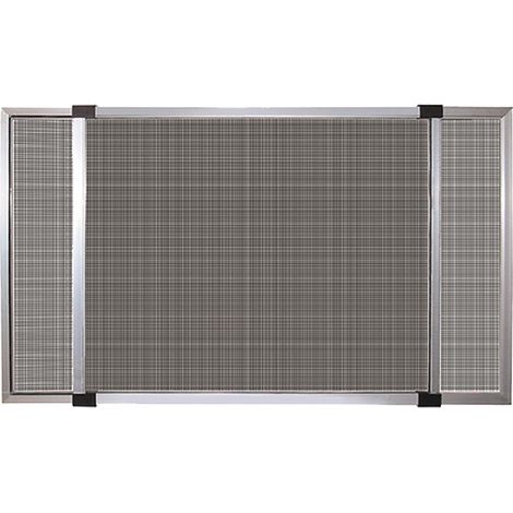 Zanzariera estensibile - telaio in alluminio - Misure (estensione max): cm h70x100 (100-192 cm) - Colore: Alluminio