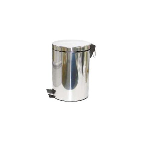 Poubelle en acier inoxydable avec pédale - 3 litres. cm.16,8x25,7h.