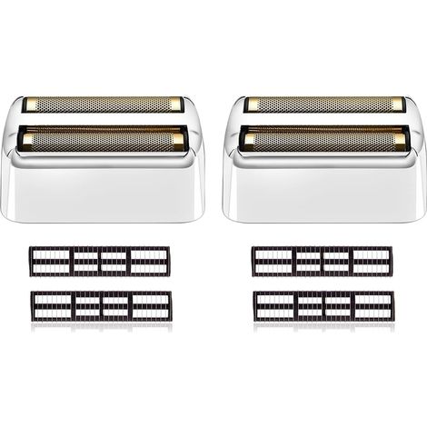 2 x Replacement Parts Compatible with FXFS2G/FXFS2 Membrane Shaver, Compatible with Pro Shavers, Silver (1/5)