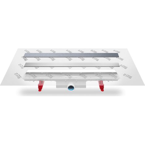 Kit de drainage avec support et toile géotextile pré-assemblée IN-DRAIN X3 - ROCA Dimensions : 950x50 mm