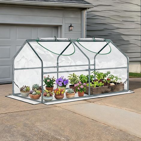 Serre de jardin compacte 120 x 60 x 60 cm avec double accès PVC (1/5)