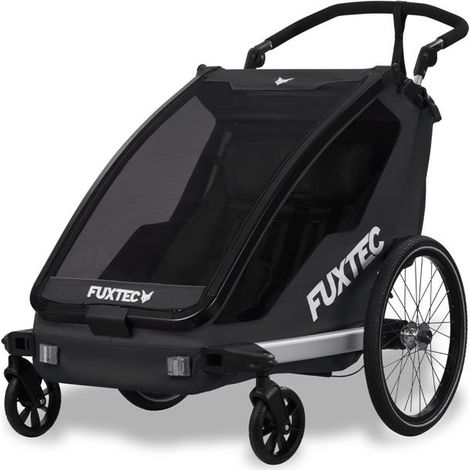 Rimorchio per bicletta porta bambini jogger passeggino FUXTEC FA1 convertibile