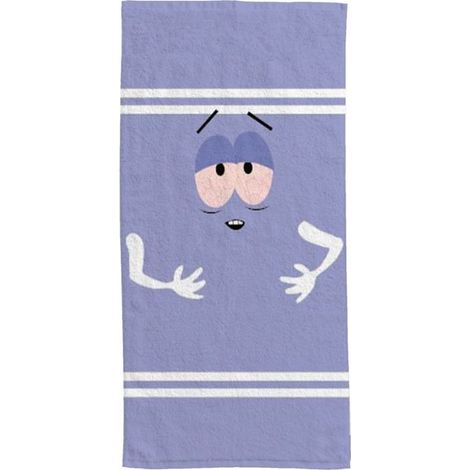 1 serviette de bain South Park, 40x70 cm, polycoton 300 g/m², mauve, idéale pour fans de séries animées et usage quotidien (1/5)