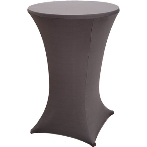 Stehtischhusse Stretch 70 cm anthrazit Tischdecke Husse Bistrotisch Partytisch (1/5)