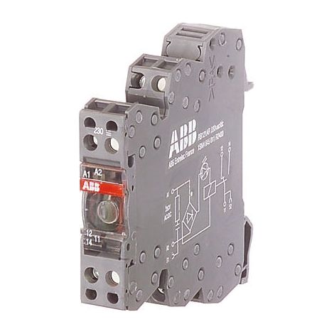 Relais d'interface ABB R600, 110V c.a. / V c.c., 2 RT, montage Rail DIN ( Prix pour 1 )