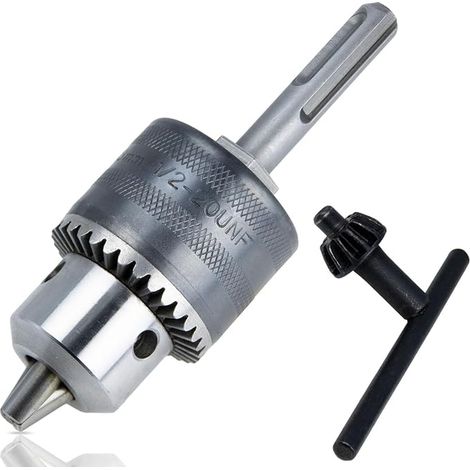 SDS-Plus Chuck Adapter, Drill Chuck 1.5-13mm 1/2-20UNF with SDS Plus Shank Adapter - Tool (1/2)