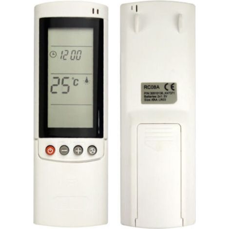 Télécommande pour Airwell RC08A climatiseurs,Pompe à Chaleur,Onduleurs de Marque pour Airwell Air Conditioner RC08A (1/5)
