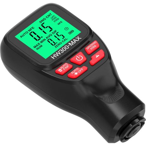 Dickenmessgerät für Automobilbeschichtungen lackschichtdickenmesser batteriebetrieben Dickenmessgerät Tester Farbtiefenmesser Farbmessgerät Dickenmesser mit Hintergrundbeleuchtung