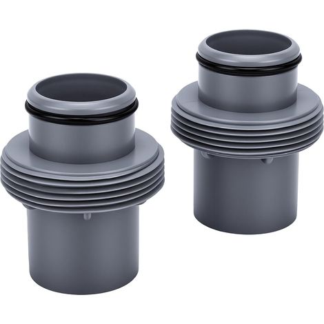 Swimming Pool Hose Adapter, Swimming Pool Hose Connector, 2-Piece ABS Adapter Connector, Replacement for Sand Filter Pump 58392 with Hoses (P05992 2-Piece Adapter) (1/5)