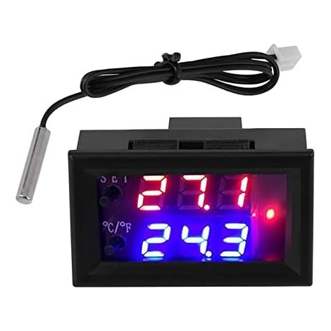 APEX Thermostat numérique polyvalent 12 V CC avec capteur, affichage numérique et microprocesseur (1/5)