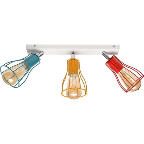 Helam TUBE Barre Spot Blanc, Orange, Rouge, Turquoise 40cm