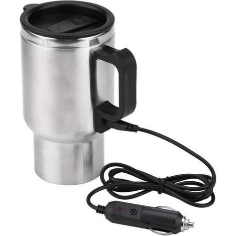 Tasse a eau Mug chauffant de voiture, tasse chauffante de voyage en acier inoxydable, tasse à café électriq219 (1/3)