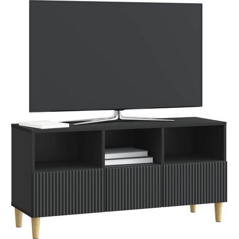 Maison Exclusive - TV-Schränk Schwarz 102 x 34,5 x 50 cm Holzwerk