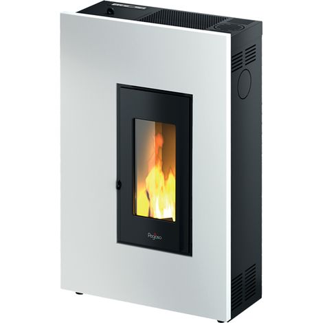 Pegaso Madison - Stufa a pellet canalizzabile da 5,2 Kw Bianca