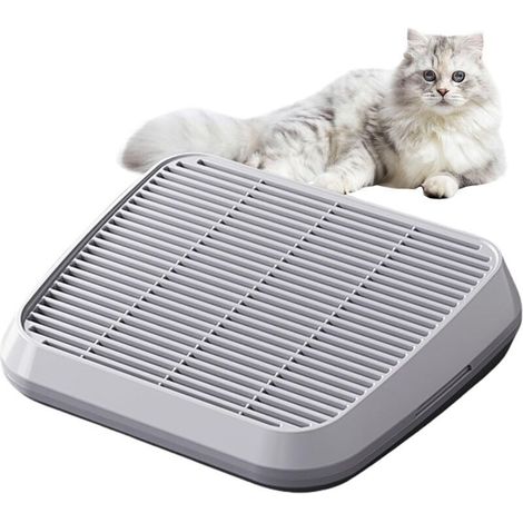 Rampe pour Bac à Litière,Plateforme Anti-Déchets avec Rampe pour Chats Plateau Surélevé Antidérapant à Filtration, Accessoire Nettoyage Facile pour Canapé Escalier Intérieur Extérieur (1/5)