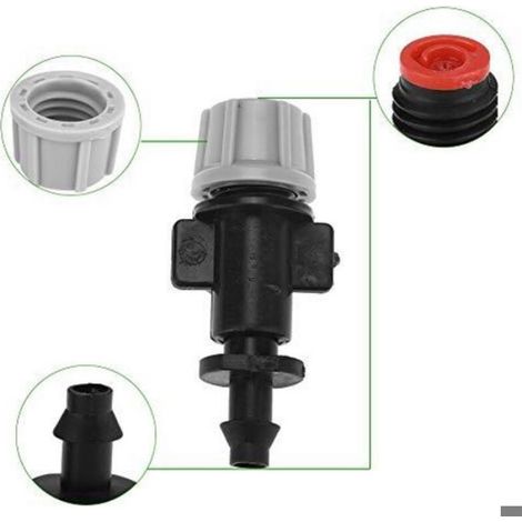 Smandy Buses De Gicleurs, 50pcs Buses De Brumisateur Atomiseur Raccord Connecteur Drippers Pulvérisateur Arrosage Système De Refro (1/5)