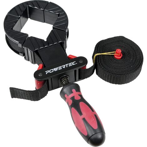 POWERTEC 71101 - Morsetto a sgancio rapido, per telaio per lavorazione del legno, colore: nero (1/5)