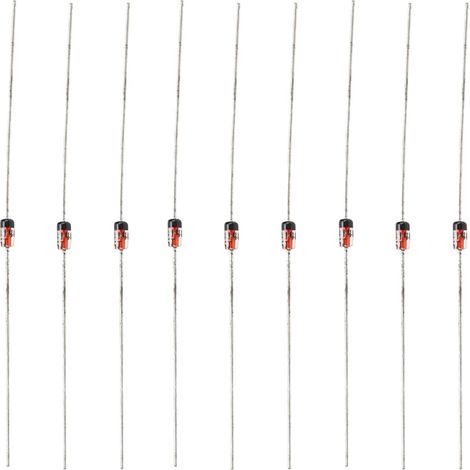 Kit assortimento di diodi in alluminio-silicio 1N4148, 200 mA e 100 V, 500 pezzi, diodi ad azione rapida Componente elettronico