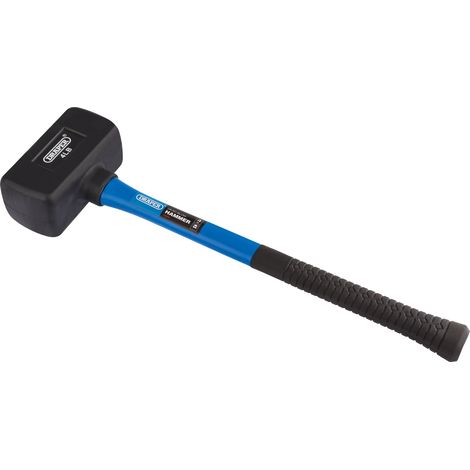 Draper 4lb (1.8kg/64oz) Rubber Dead Blow Hammer with Fiberglass Shaft – Model 74319 (1/5)