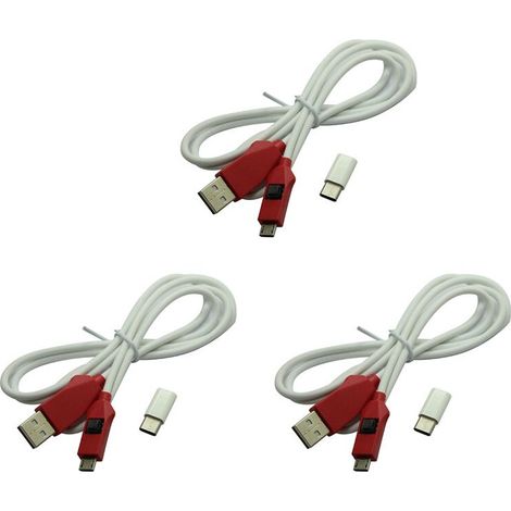 Tres cables de datos Miracle EDL para teléfonos Xiaomi, que se pueden usar para flashear el firmware y abrir el puerto 9008. (1/5)