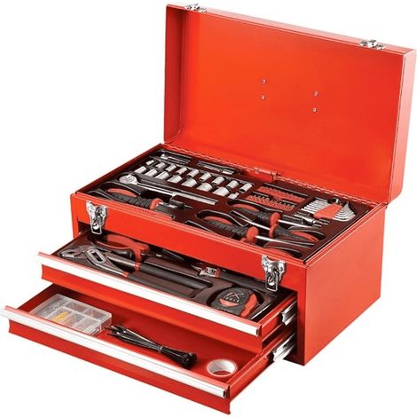 FX Tools 196-teiliges Werkzeugset im Metallkoffer orange / schwarz"-"165908668 (1/5)