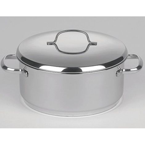 Riess Casserole Cristall avec couvercle Ø18cm 2 litres acier inoxydable