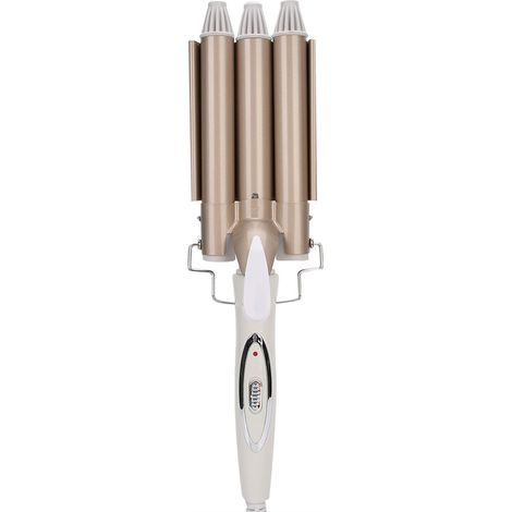 Fer à friser électrique professionnel, outil de coiffure, 22 mm, couleur champagne, 110-240 V, prise américaine. (1/5)