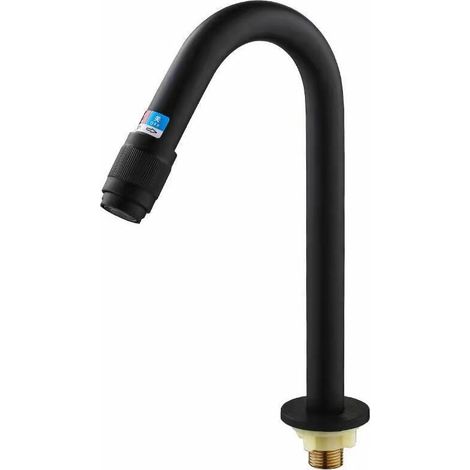 VURAHOME - Robinet Universel Monofluide Lavabo interrupteur simple robinet chaud et froid noir (1/3)