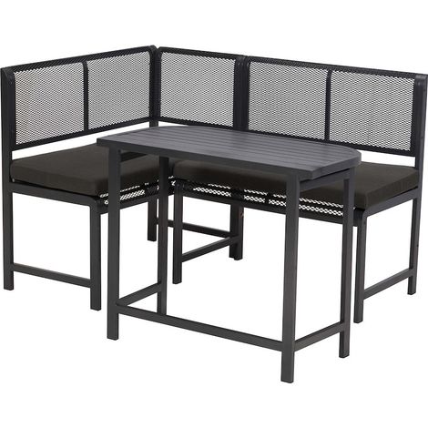 Elos Eckbank Set inkl. Auflag. Kissen gr Klappentisch 90x50cm