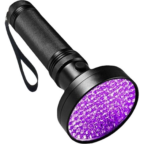 1 lampe torche UV 100 LED détection fuites argent faux scorpions inspection tapis (1/5)
