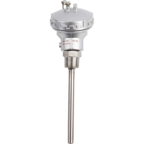 Sonde De Température PT100, Sonde De Capteur De Température RTD PT100, Tête De Thermocouple, Capteur De Température Pour Contrôleurs – Filetage NPT 1/2" protecting housing 100mm (1/5)