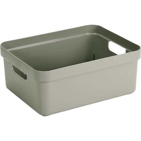 Sunware Aufbewahrungsbox Sigma Home mit Griffen 45,3 x 35,4 cm 24 L hellgrün Aufbewahrungsbox