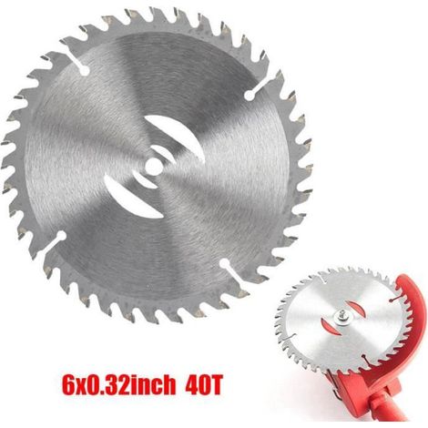 Lame De Scie - Diamètre 150 Mm - 40 Dents - Acier - Pour Débroussailleuse Et Taille-Haie - 1 Pièce (1/4)