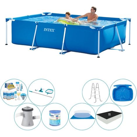 Intex Piscine Tubulaire Rectangulaire - 260x160x65 cm - 8-pièces S20039 (1/5)