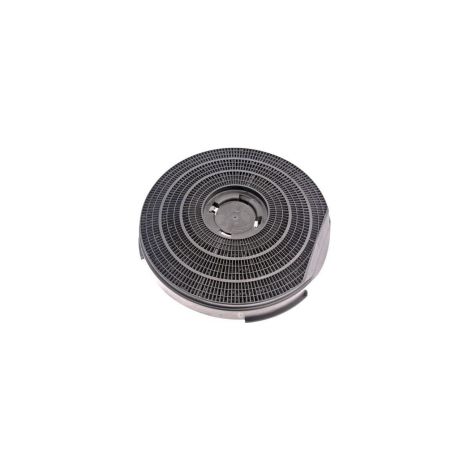 Filtro a carbone rotondo Tipo 34 255mm 290G (unità) per Cappuccio Whirlpool 481281718531, 484000008610