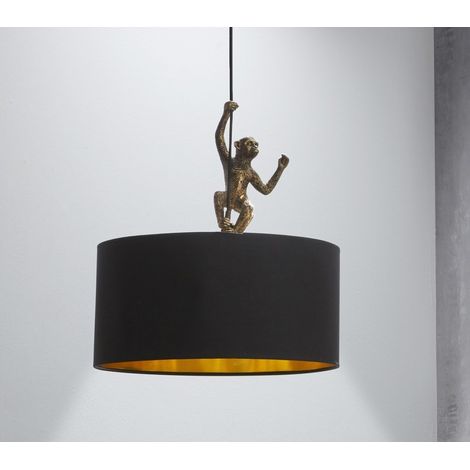 Lampara Techo Resina Mono Oro 45D Cms. 45Dx62 Cms (1/4)